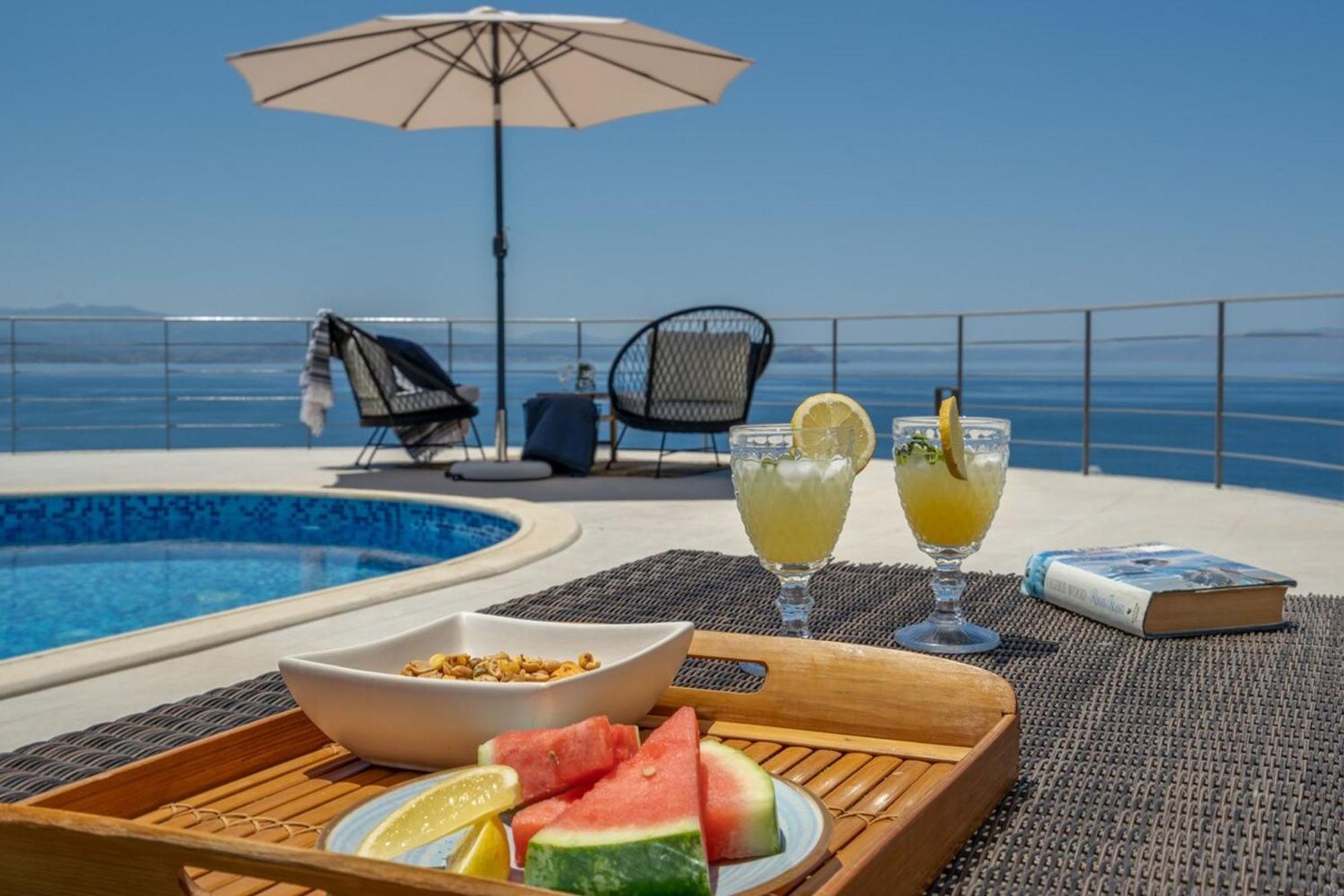 Villa Hemera Ocean View Private Heated Pool Chorafakia Exterior foto
