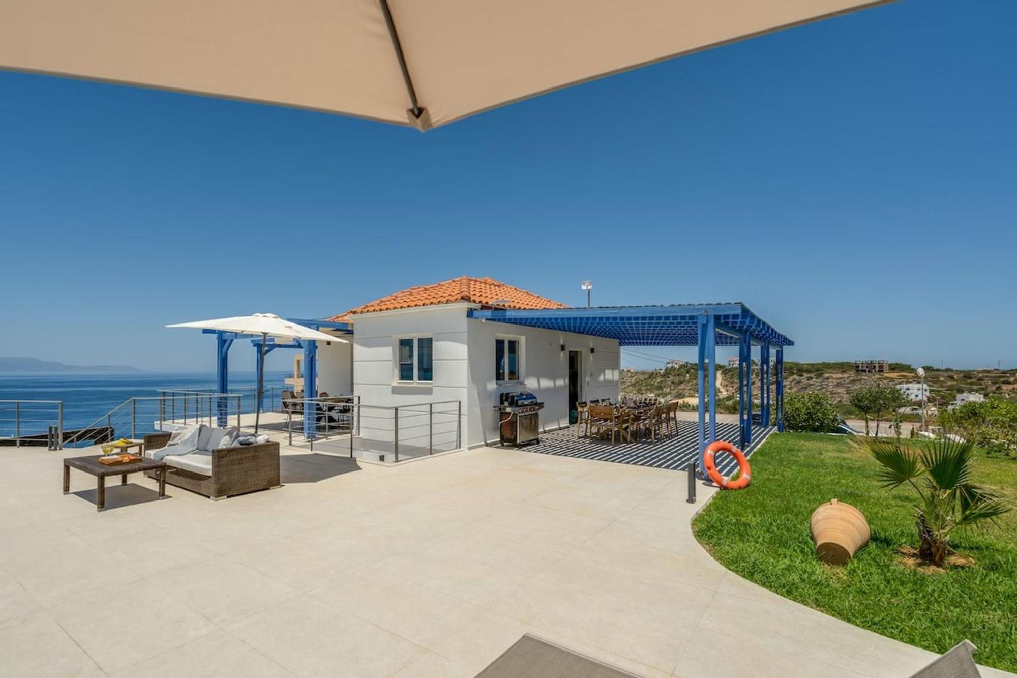 Villa Hemera Ocean View Private Heated Pool Chorafakia Exterior foto