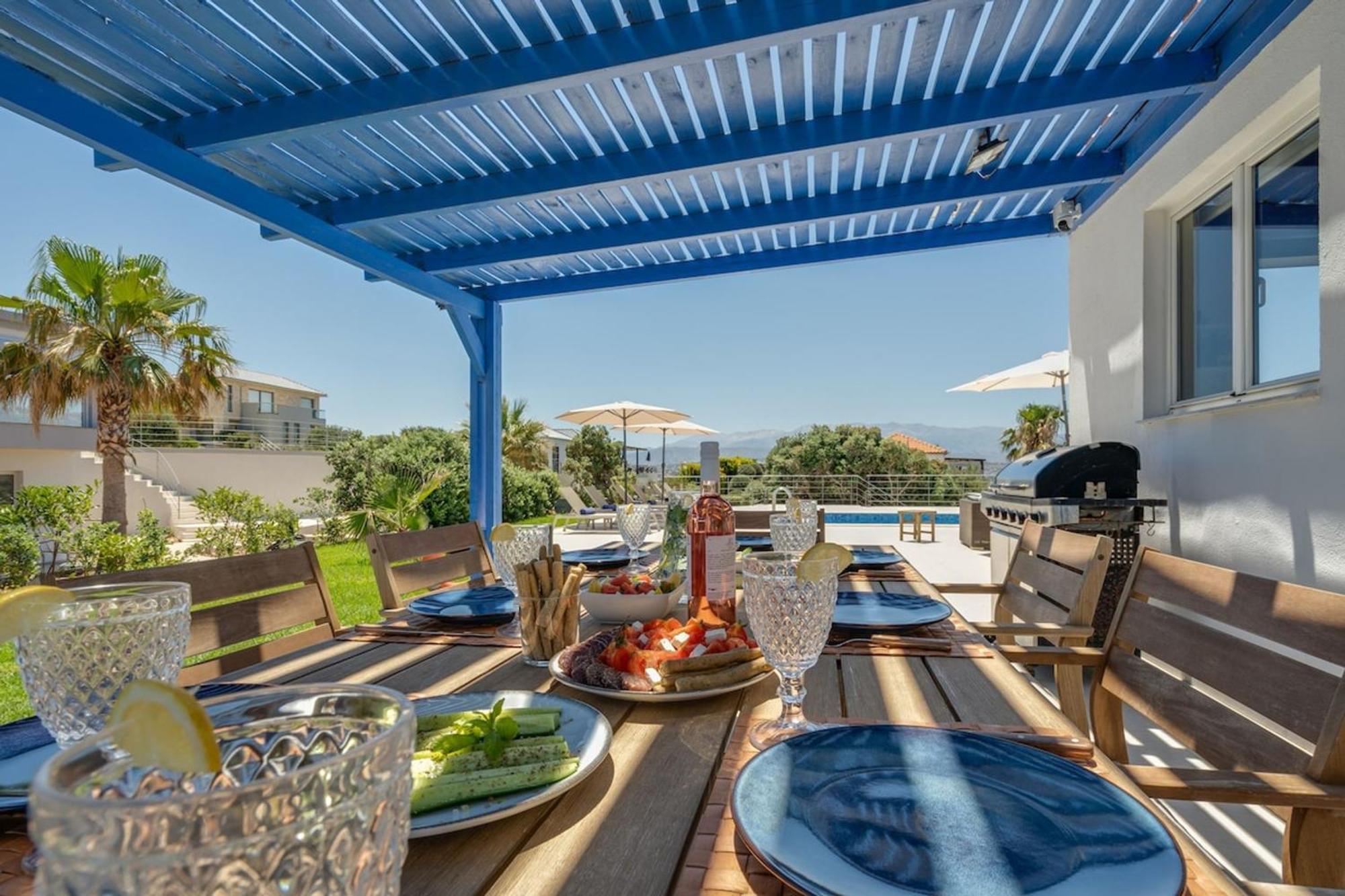 Villa Hemera Ocean View Private Heated Pool Chorafakia Exterior foto
