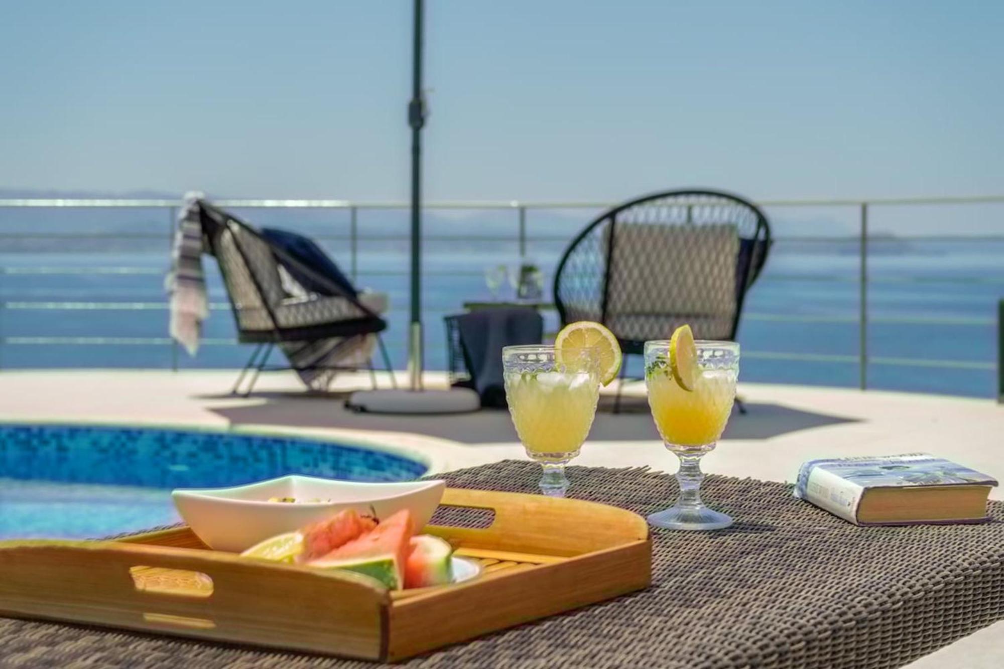 Villa Hemera Ocean View Private Heated Pool Chorafakia Exterior foto